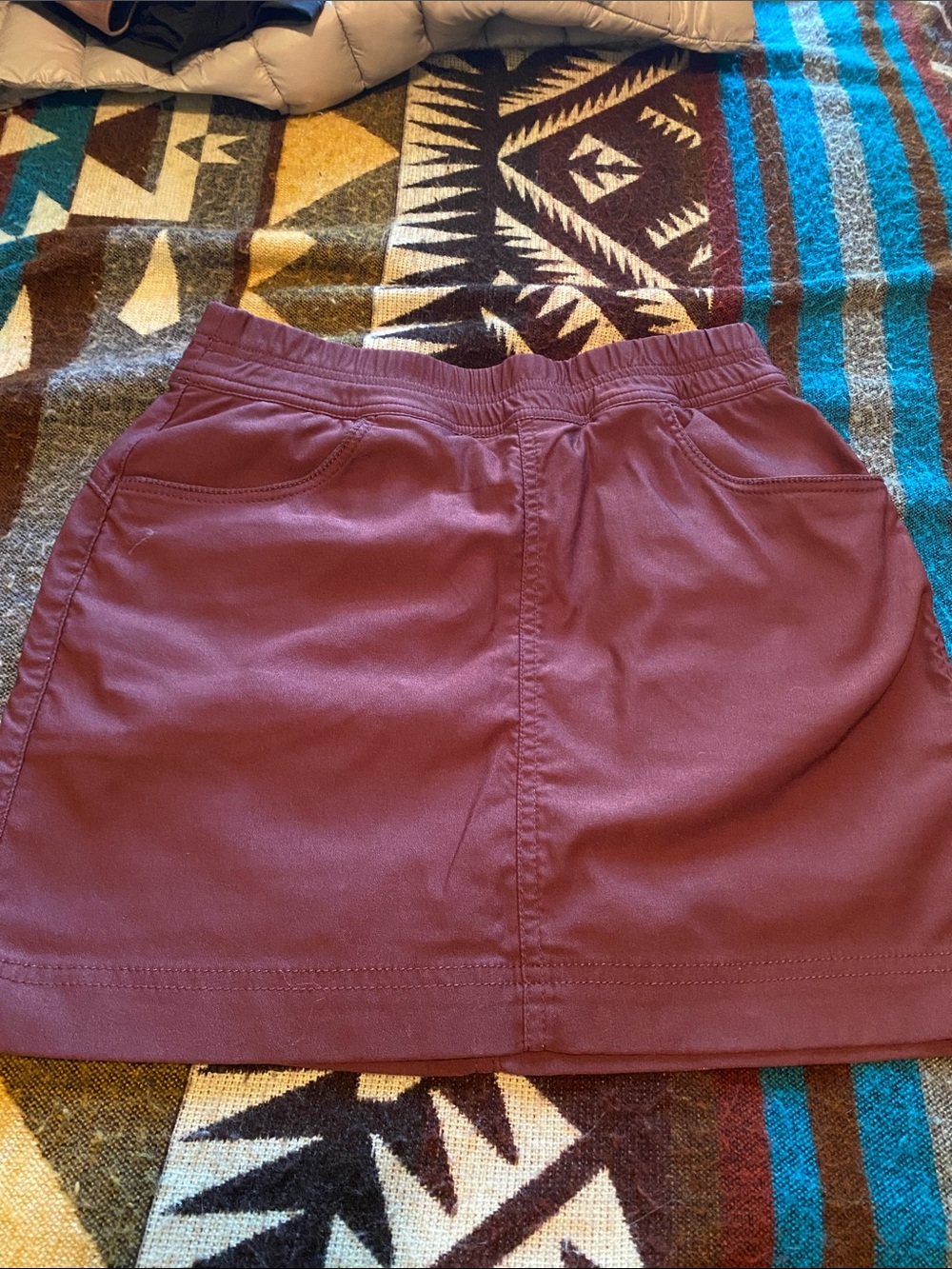 Prana Mini Skort in Deep Burgundy